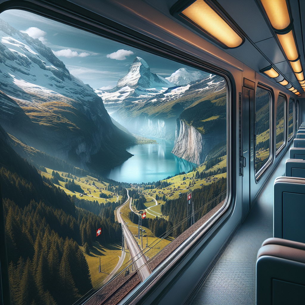 Glacier Express atravesando los Alpes suizos